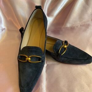 Veronica Beard blue  Champlain suede flats